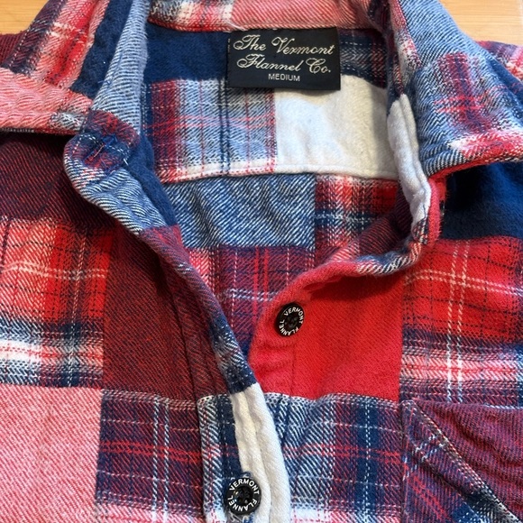 The Vermont Flannel Co. Heavyweight Patchwork Flannel Shirt Jacket — Made in USA - Picture 4 of 7